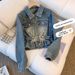 High-Waisted Retro Style Denim Jacket for Women Short Spring Autumn Top Niche Fashion_mkmklike.com