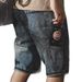 Men's Clothing Men's Summer Thin Denim Shorts Loose Straight Leg Stretchy Plus Size Extra Large Five Point Mid-Length Casual Shorts_mkmklike.com