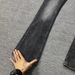 Foreign Trade American-style Cleanfit Black And Gray Textured Cool Style Washed Vintage Jeans, Slightly Flared,_mkmklike.com