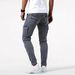 Slim Fit Men's Jeans Stretch Denim Pants With Pockets - Skinny Tapered Leg For Casual & Street Style_mkmklike.com