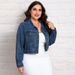 Women's Clothing Plus Size Retro Denim Top Versatile Fashionable Short Jacket_mkmklike.com