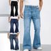 Men's Clothing Men's Elastic Waist Flared Jeans New Arrival Exclusive Denim_mkmklike.com