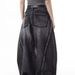 Unisex American Retro Deconstructed Workwear Jeans Patchwork Ripped Fashion Design mid Waist Straight Pants Blue Long Trousers_mkmklike.com