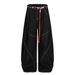 American High Street Silhouette Denim Trousers Personalized Waist Rope Design Sense Three-Dimensional Deconstruction_mkmklike.com