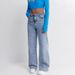 Women's Classic Blue Flared Jeans | Mid-Rise Bootcut | Vintage Wash Denim | Comfortable Loose Fit | Casual & Office Wear_mkmklike.com
