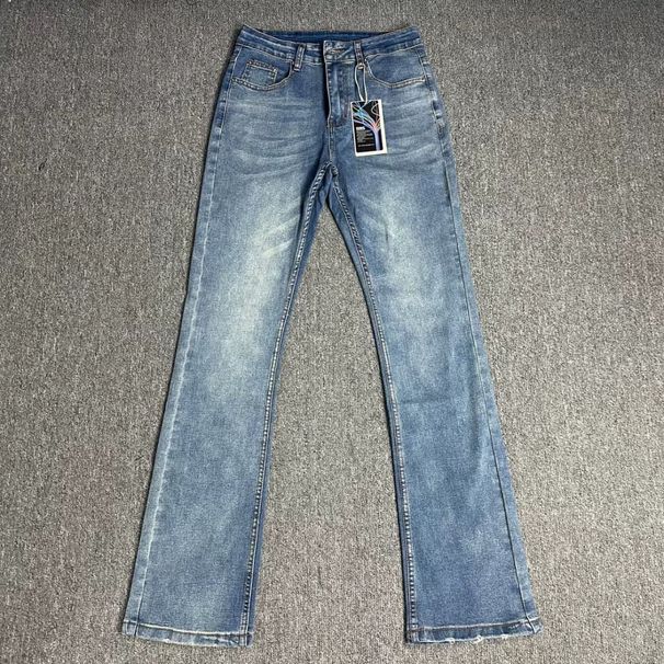 Men's Vintage 517 Inspired Cleanfit Jeans - Slim Bootcut Washed Denim Pants With Stretch For Retro Style_mkmklike.com