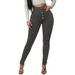 Women's Clothing High Waist Hip Lift Slim Fit Button New Elastic Tights Jeans _mkmklike.com