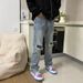 Men's Straight Slim Trousers Zipper Frayed Raw Edge Tassel Hip Hop Design Winter Jeans High Street Personality_mkmklike.com