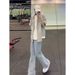 Men's Clothing Full Print Jacquard Jeans Summer Thin Style Design Niche Pants Trendy Cool Street Style Straight Flared Pants_mkmklike.com