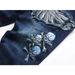 New Foreign Trade Motorcycle Retro Rock Style Rivet Embroidery Loose Straight Stretch Men's Jeans Trendy 3656_mkmklike.com