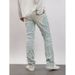 Men's Clothing Stylish Stretch Denim Jeans For Women & Men - Comfortable Straight Leg Pants With Printed Patchwork Design - Classic Blue, Pink, Black_mkmklike.com