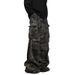 Multi Pocket Camouflage Landing Paratrooper Workwear Jeans For Men Women, Loose And Washed Vibe Straight Wide Leg Floor_mkmklike.com