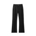 American Retro Black Flared Pants For Men, Autumn High Street Cleanfit Loose Wide-leg Straight Slimming Jeans_mkmklike.com
