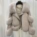 Women's Clothing Haining fur coat for women fine fox fur fur one-piece young lady style fur coat_mkmklike.com