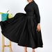 Women's Clothing women's new fashion temperament pleated large size large swing skirt dress_mkmklike.com