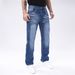 American Pocket Embroidered Slim Fit Jeans Stretch Multi Craft Scratch Washed Small Leg Pants Slim Blue Men's Pants For All Seasons Daily Wear_mkmklike.com