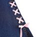 Women's Bow Tie Flare Jeans - High Waisted Stretch Denim Pants For Casual & Office Wear (Dark Blue, S-xxl)_mkmklike.com