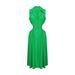 women's clothing combed lapel waist temperament dress long dress _mkmklike.com