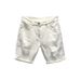 Men's Trendy White Ripped Denim Shorts Loose Straight Leg Mid-Waist Distressed Summer Thin Style Five Point Pants_mkmklike.com