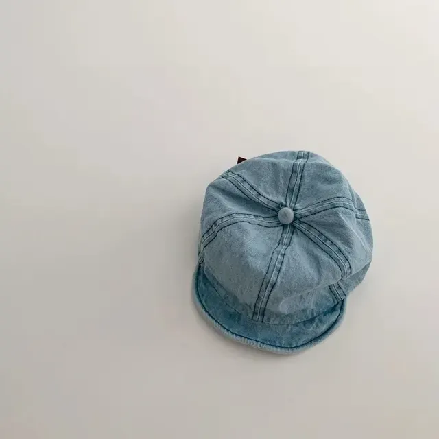 Hot Sale Denim Baby Baseball Caps Korean Style Soft Brim Boy Girl Peaked Cap Vintage SummerToddler Kids Sunscreen Hat_mkmklike.com
