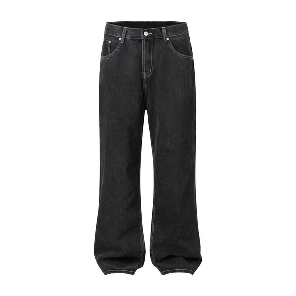 Men's Clothing High Street Washed Loose Wide Leg Jeans Jeans_mkmklike.com