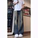 Suitable For All Seasons American Style Washed Vintage Jeans For Men Spring Autumn Straight Loose High Street Vibe Long Pants_mkmklike.com