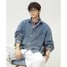 Northfold Vintage Raw Long Sleeve Men 25 Autumn New Japanese Style Loose Trendy Brand Casual Washed Denim Shirt Jacket_mkmklike.com