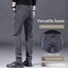 Pure Stretch Jeans Men's Large Size Loose Straight Casual Spring And Autumn Durable Wear-Resistant Work Pants_mkmklike.com