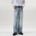Men's Retro Jeans Korean High Street Hip-Hop Loose Straight Leg Width Leg Pants Y2k Fashion Baggy Pants Street Clothing 4 Colors_mkmklike.com