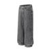 Men's Clothing High Street Washed Loose Wide Leg Pearl Full Diamond Print Stacked Jeans Jeans_mkmklike.com