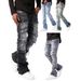 Men's Clothing New Men's Denim Straight Pants Fashion Ins Popular Stretch Patch Denim Straight Pants_mkmklike.com
