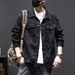 Men's Clothing Washed Loose Versatile Retro Denim Jacket_mkmklike.com