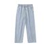 Men's Clothing Loose Straight Pants Ins Drop Feeling Boys Casual Wide Leg Nine Point Pants Trousers_mkmklike.com