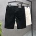 Men's Stretch Denim Shorts In White - Premium Slim Fit Korean Style Summer 5-Inch Inseam Casual Shorts_mkmklike.com