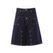 Men's Summer Cleanfit Double Waistband Riveted Wide Leg Shorts Retro Design Baggy Denim Loom Pants_mkmklike.com