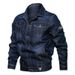 Men's Clothing Retro Casual Workwear Men's Vintage Denim Jacket With Multiple Pockets – Classic Workwear Style, Relaxed Fit, Stylish & Versatile_mkmklike.com