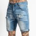 Men's Denim Shorts Trendy Black Slim High Waist Denim Shorts Men_mkmklike.com