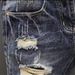 Men's Slim Fit Stretchy Denim Shorts Summer Trendy Ripped Patch mid Length Casual Versatile Five Point Online Popular_mkmklike.com