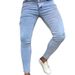 Men's Slim Fit Stretch Denim Jeans - Comfortable Straight Leg Trousers For Casual & Work_mkmklike.com