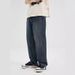Men's Clothing & Archer 0603 & 2024 New Style Jeans American High Street Frosted Design Retro Trendy INS Versatile Wide Leg Pants_mkmklike.com
