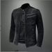 Loom European Style Turn-Down Collar Motorcycle Denim Jacket Personality Retro Slim Fit Fashion Top Men's Casual Coat Trendy_mkmklike.com