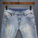Men's Clothing Fashion Washed Paint Jeans Casual Stretch Denim Shorts_mkmklike.com