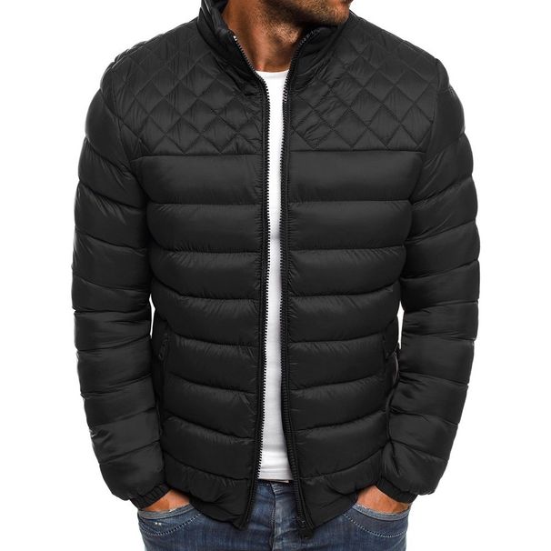 Men's Clothing new lightweight padded coat men's short youth plus size casual winter stand-up collar padded coat men_mkmklike.com