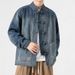 New Chinese Style China-Chic Fashion Old Couple Jeans Jacket National Stand Collar Pan Button Loose Coat Tang Suit Men_mkmklike.com