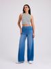 K High Waisted Yoga Jeans For Women, High Stretch And Slimming, Loose Pockets, Wide Leg Casual Pants_mkmklike.com