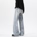 Cleanfit Street Retro Light-colored Jeans For Men, Spring And Autumn Trendy Brand, Loose Fit, Large Size, Casual_mkmklike.com