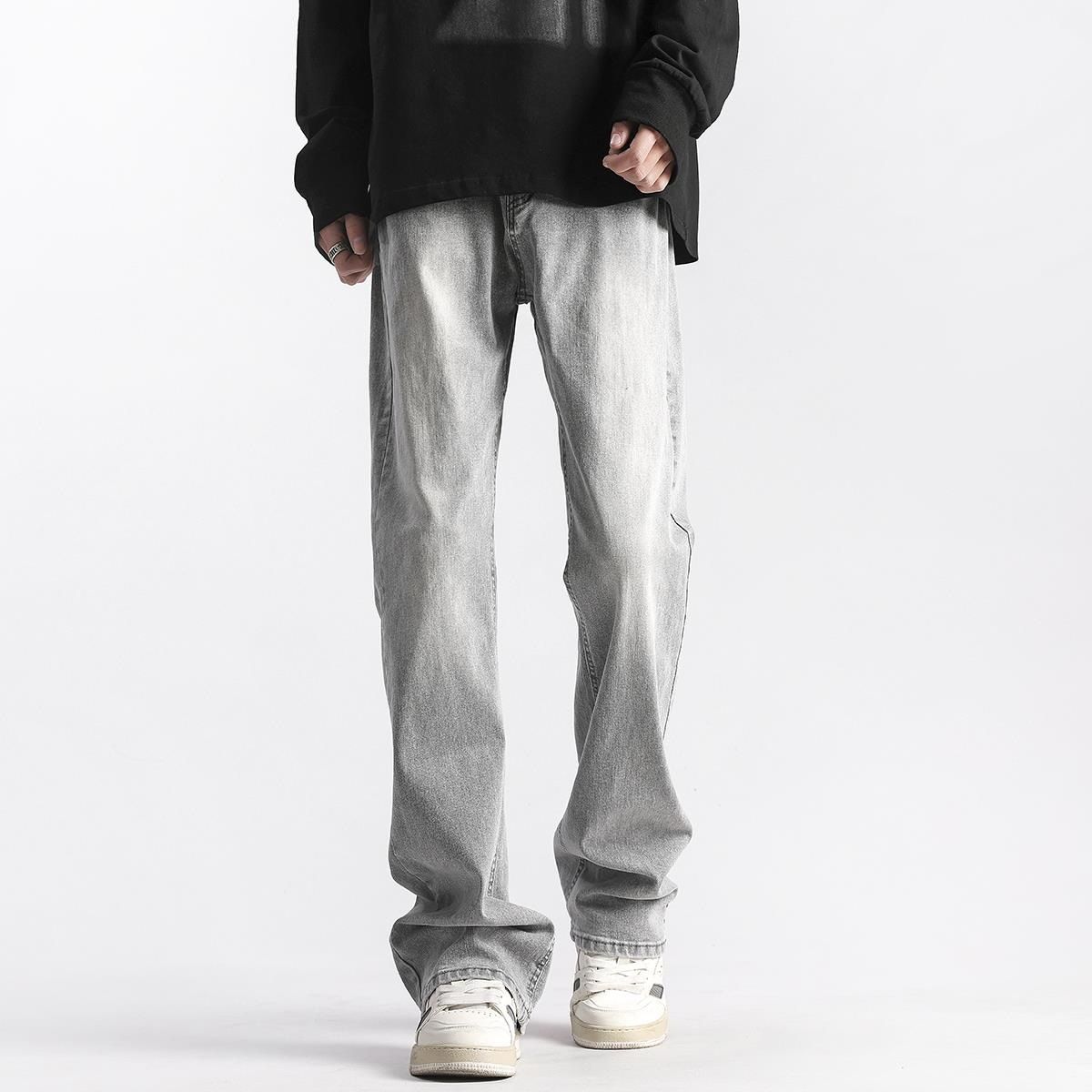 Men's Stretch Slim Fit Straight Leg Jeans - High Street Style, Comfortable & Stylish For Casual Wear_mkmklike.com