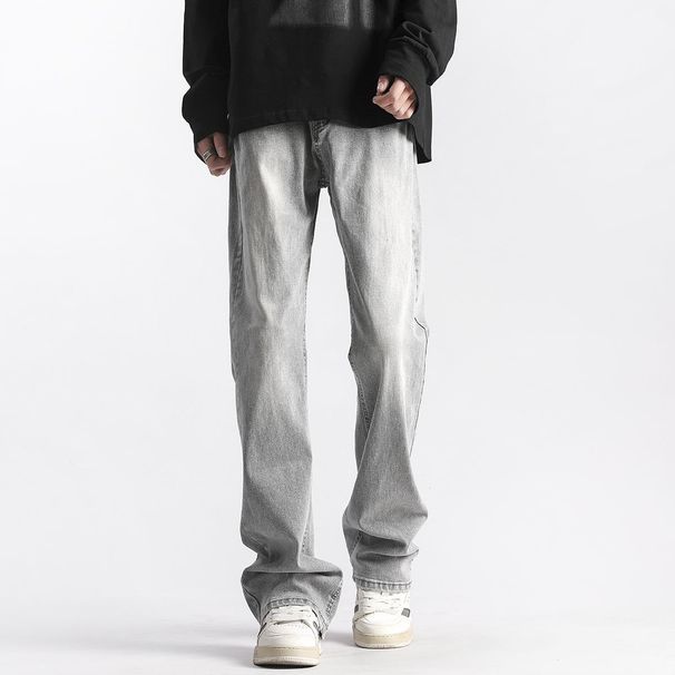 Men's Stretch Slim Fit Straight Leg Jeans - High Street Style, Comfortable & Stylish For Casual Wear_mkmklike.com