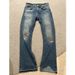 ERD Distressed Velvet Patchwork Acid Wash Jeans Burned Details Flared Hem Grunge Streetwear for Men (S-XL)_mkmklike.com