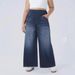 Slim-Fit High-Waisted Stretch Jeans For Women – Comfortable & Flattering Wide-Leg Pants (S-2XL, Light Blue/Dark Blue/Gray)_mkmklike.com